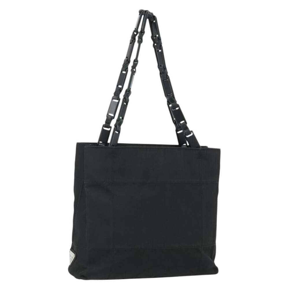Prada Nylon Chain Handbag Black